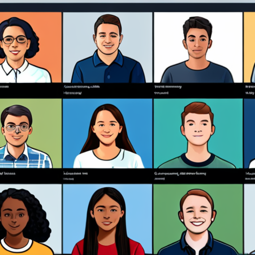 디지털 교육 플랫폼의 발전 - **MOOC Platform Illustration:** "A diverse group of fully clothed students, appropriate attire, part...