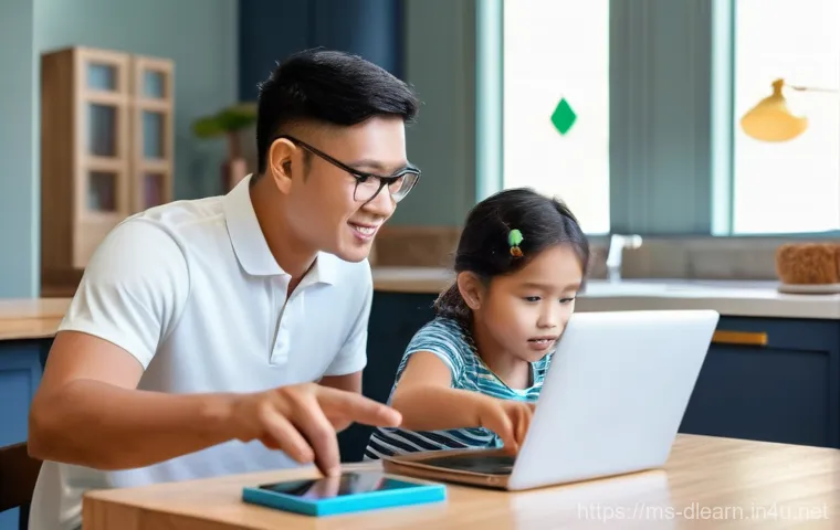 온라인 학습의 사회적 영향 - **Prompt:** A poignant image depicting the digital divide in Malaysia. Two primary school-aged child...