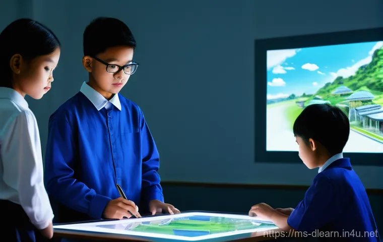 디지털 학습과 보안 - **"A visually striking conceptual image illustrating digital safety for Malaysian teenagers (ages 13...