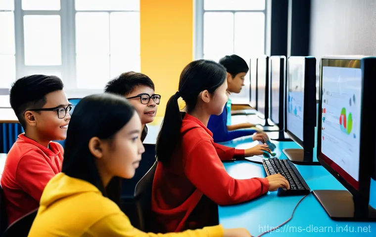 e Learning 트렌드 - **"AI-Powered Personalized Learning":** A young Malaysian student, wearing a stylish yet modest mode...