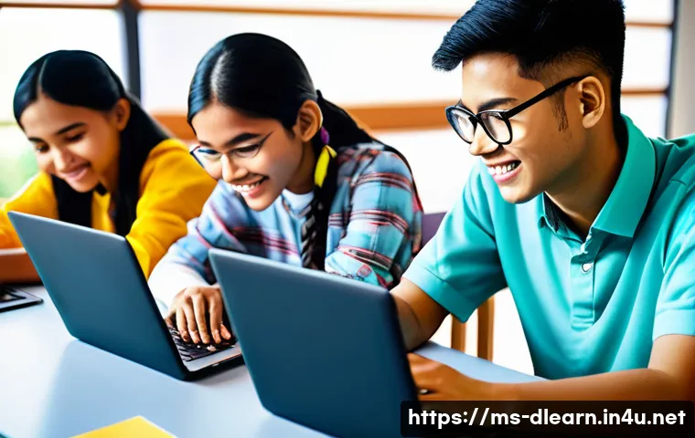 디지털 학습의 교육 효과 분석 - A vibrant Malaysian digital classroom scene showing diverse students of various ethnic backgrounds a...